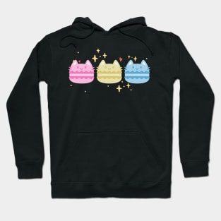 Pansexual Kawaii Macaron Cats Hoodie